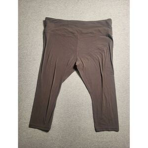Athleta Leggings Womens 1x Plus Size Elation‎ Rib Tight Mauve Yoga Training Gym